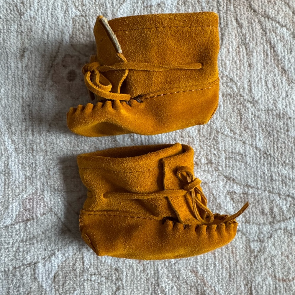 Handmade by Local Artisan Suede Baby Moccasins